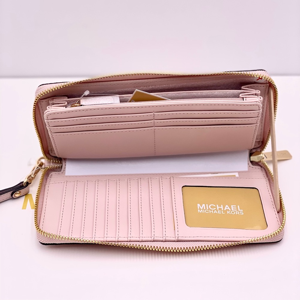 Michael Kors Large Continental Wallet Powder Blush Multi - Picture 3 of 12